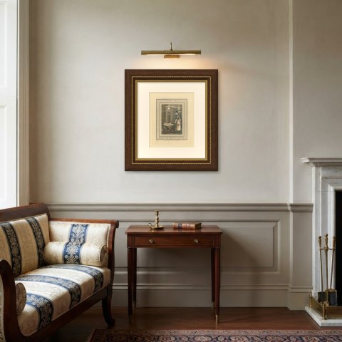 Baking or Boiling Apples, Stratford Place, Cries of London, 1804, shown framed in a room, true to size