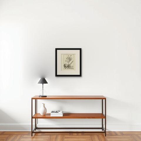 Fruits of the Theban Palm, Botanical Study of Date Palm Egypt c.1776, shown framed on a wall, true to size