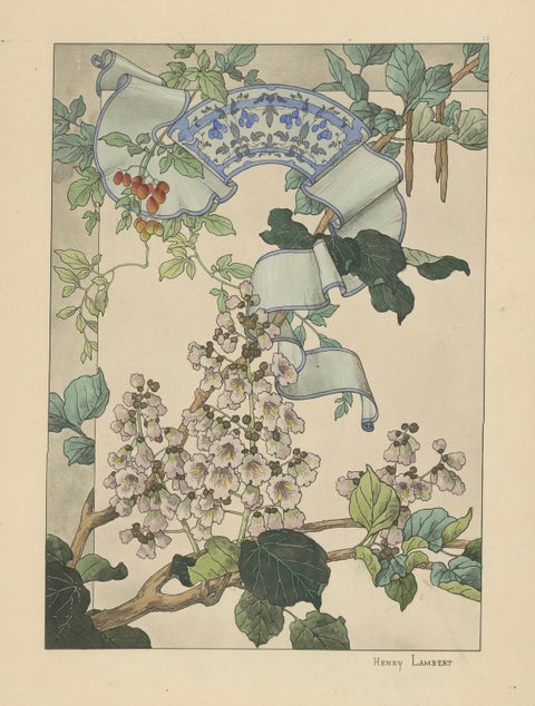 La Flore Décorative An Art Nouveau Tribute to Floral Elegance in 1896, close-up 1