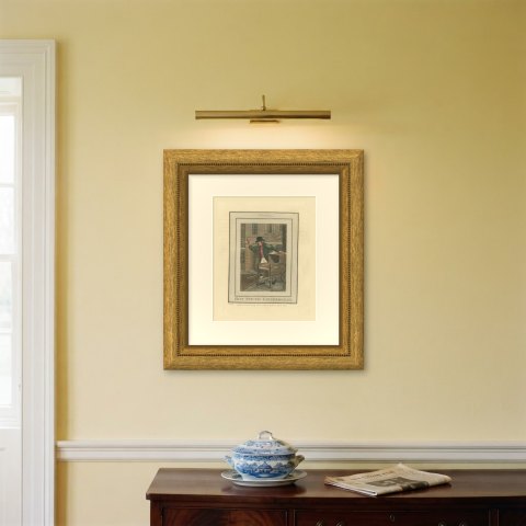 Hot Spiced Gingerbread, Pantheon, Cries of London, 1804, shown framed on a wall, true to size