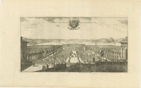 Rosersberg Palace and Gardens near Stockholm in the Baroque Splendor of 1695, view 2