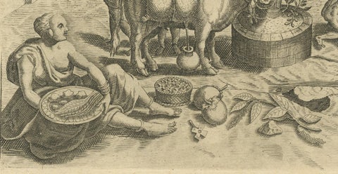 The Melancholy Tree of the East: A 1601 de Bry Engraving from 'Indiae Orientalis, close-up 5