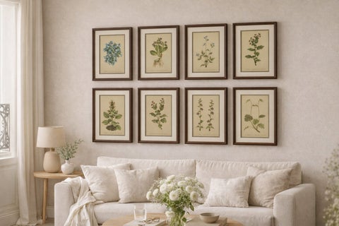 Antique Botanical Prints Alpine Flora Set of 8, Chromolithographs, 1897, view 2