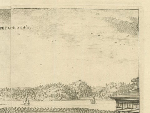 Rosersberg Palace and Gardens near Stockholm in the Baroque Splendor of 1695, close-up 2