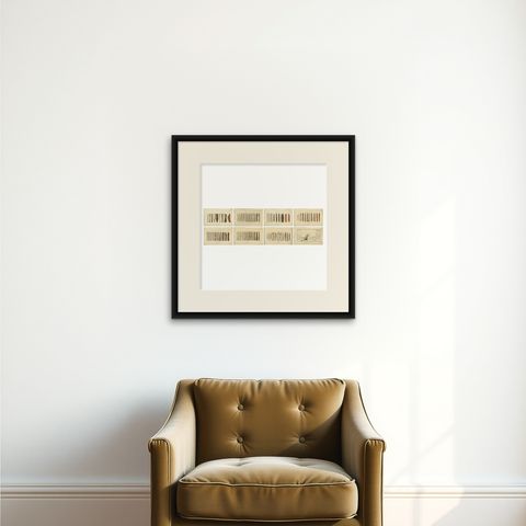 Cinchona Bark Varieties: A Rare Hand-Colored Illustrated Botanical Atlas (1826), shown framed on a wall, true to size