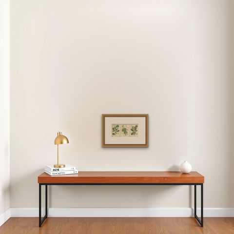 Botanical Prints: Creeping Sailor, London Pride and Thick-Leaved Saxifrage, 1897, shown framed on a wall, true to size