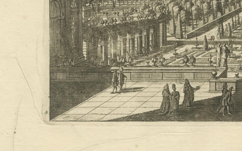 Rosersberg Palace and Gardens near Stockholm in the Baroque Splendor of 1695, close-up 4