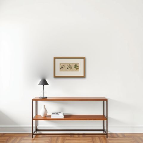 New Zealand Botanical Fruit Studies, Set of Three Lithographs, 1890, shown framed on a wall, true to size