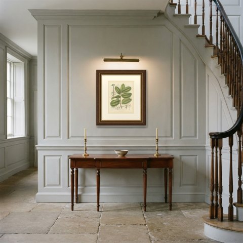 Antiaris Toxicaria, the Upas Tree, Branch with Details, 1859, shown framed in a room, true to size