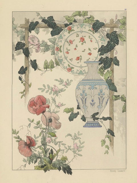 La Flore Décorative An Art Nouveau Tribute to Floral Elegance in 1896, close-up 2