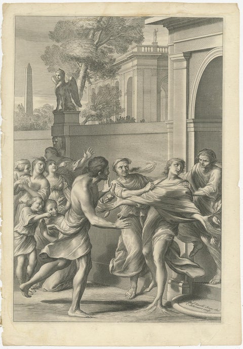 Antique Print of Harmonillus Turning into a Lemon Tree, 1646, view 2