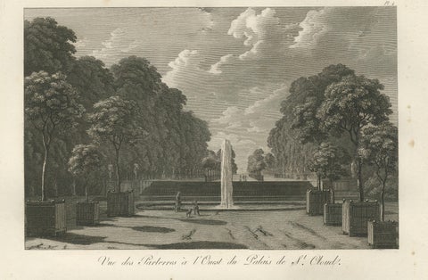 Views of the Gardens and Vestibule of Saint-Cloud Palace by Baltard, 1803, close-up 1
