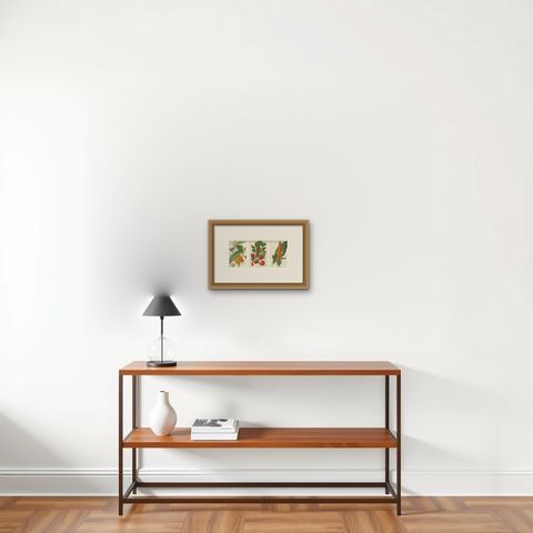 Van Houtte's Botanical Elegance: A Trio of Exotic Flora, Published in circa 1875, shown framed on a wall, true to size